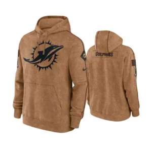 Miami Dolphins Hoodie Brown